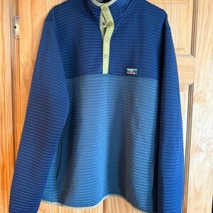 L.L. Bean Navy and Beige Pullover